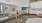 a kitchen with marble counters