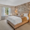 beautiful cozy bedroom with luxury interiors